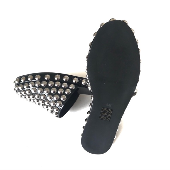 NWT Jeffrey Campbell Studded Black Mule - Picture 2 of 6